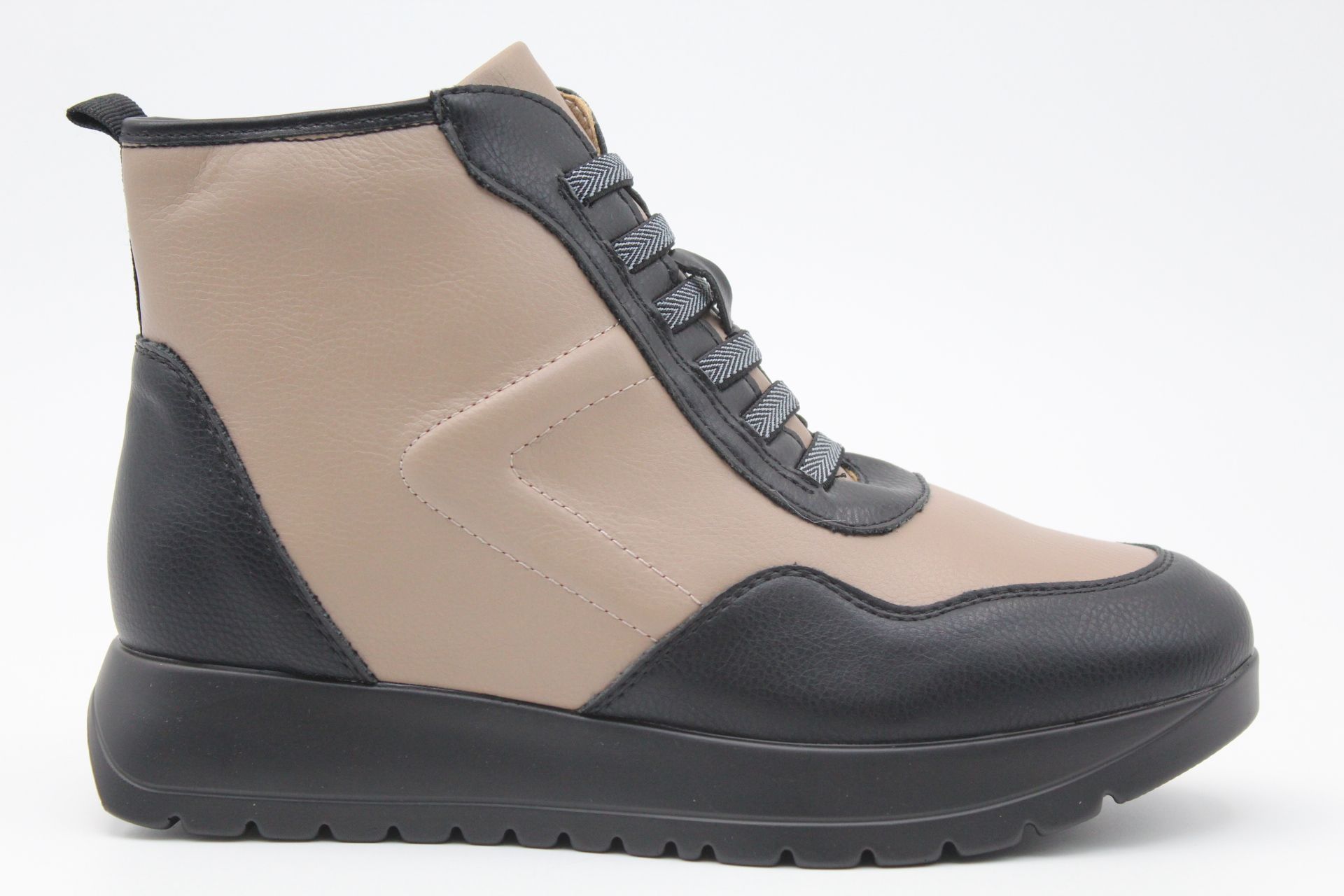 Botin casual en suave poli piel con cordón elastico,ref36601 - Imagen 5