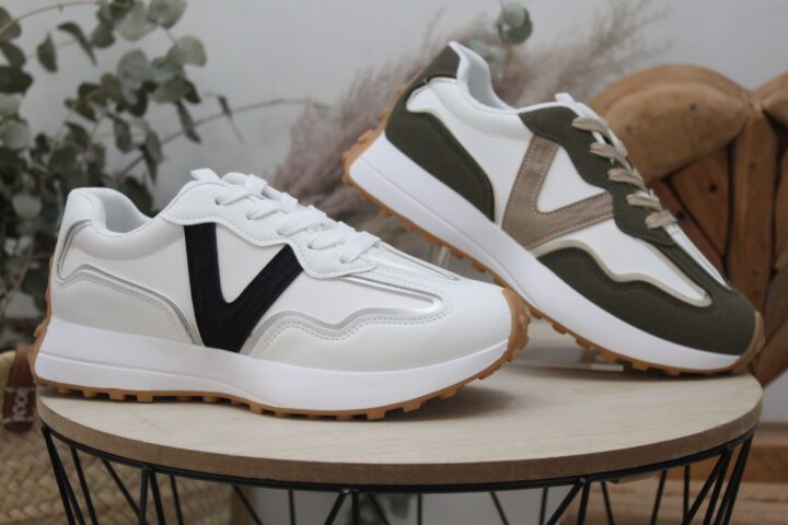 Sneakers en suave poli piel von suela tacos,ref762