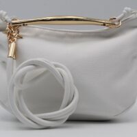 Bolso-bandolera en suave polipiel con asa metálica dorada,ref8848 - Thumbnail Image 2