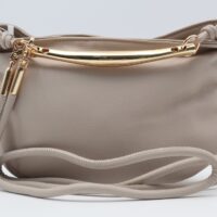 Bolso-bandolera en suave polipiel con asa metálica dorada,ref8848 - Thumbnail Image 10
