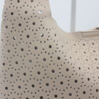 Bolso en suave poli piel picadita con neceser interior y cierre clip,ref68075 - Thumbnail Image 3