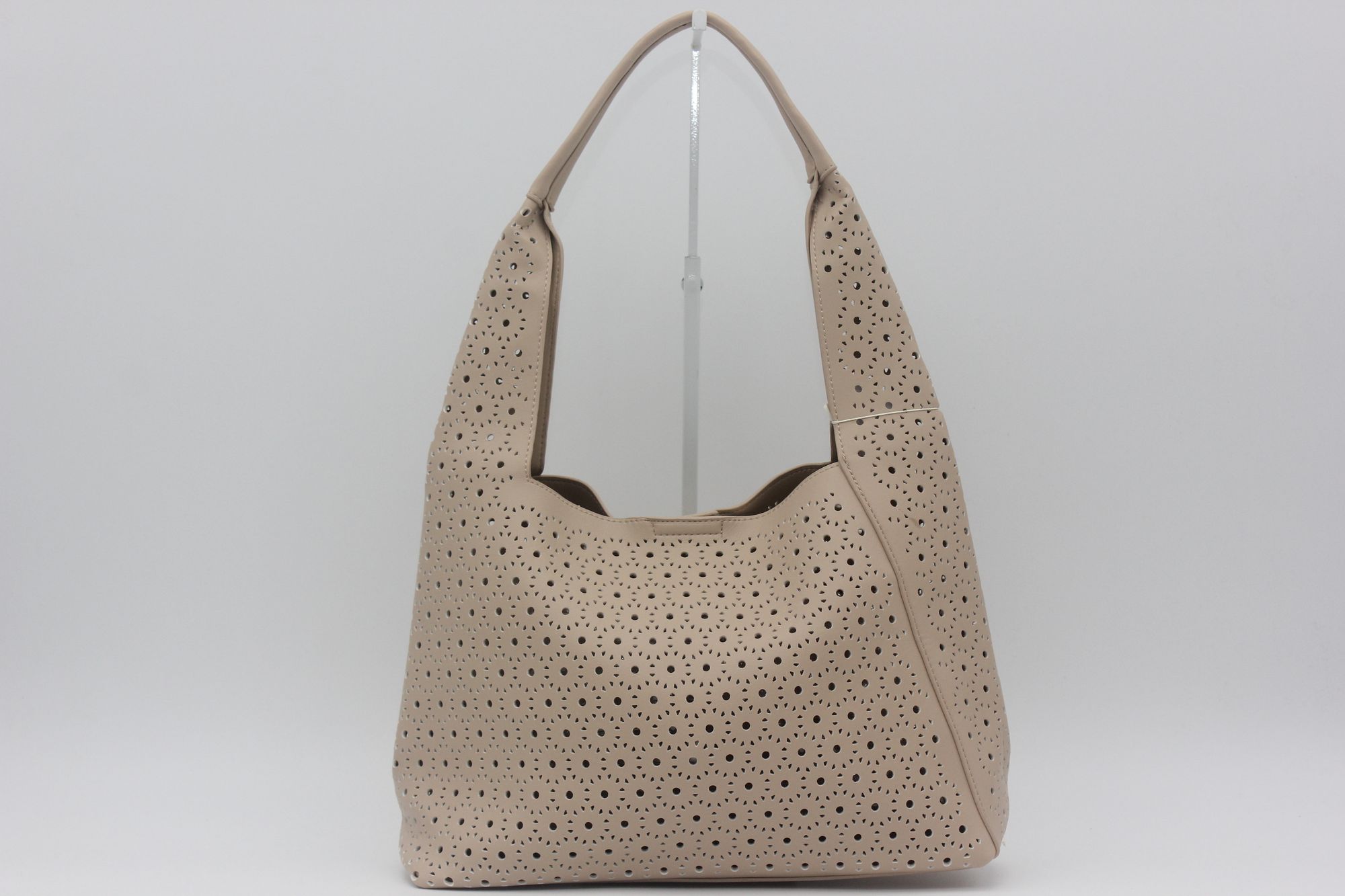 Bolso en suave poli piel picadita con neceser interior y cierre clip,ref68075 - Imagen 4
