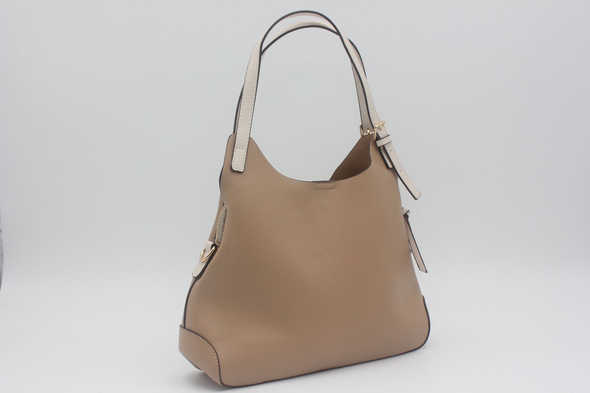 Bolso en suave poli piel con triple cierre,ref68023 - Imagen 4