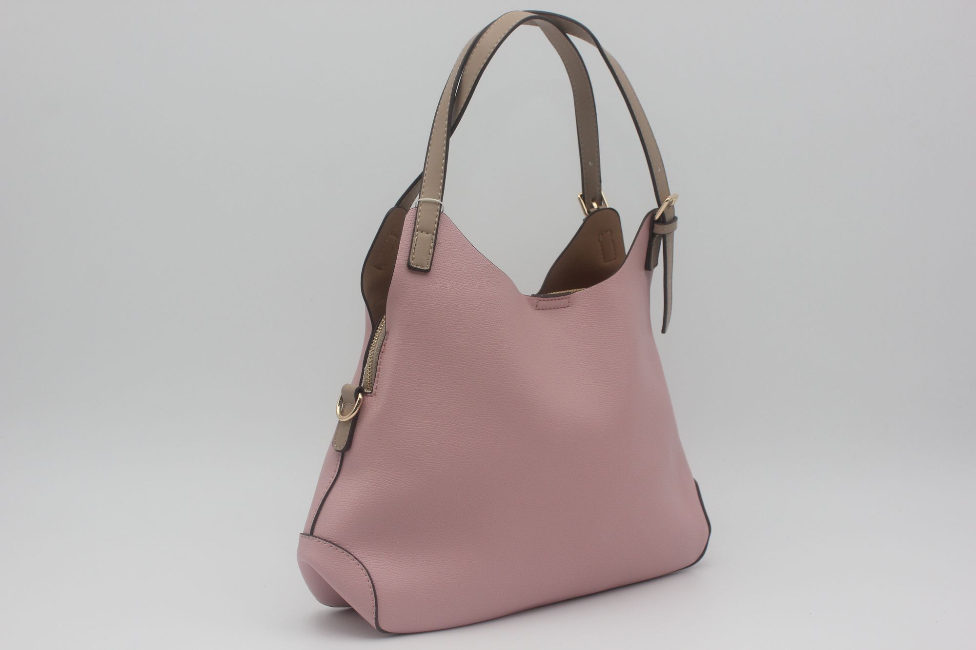 Bolso en suave poli piel con triple cierre,ref68023 - Imagen 15