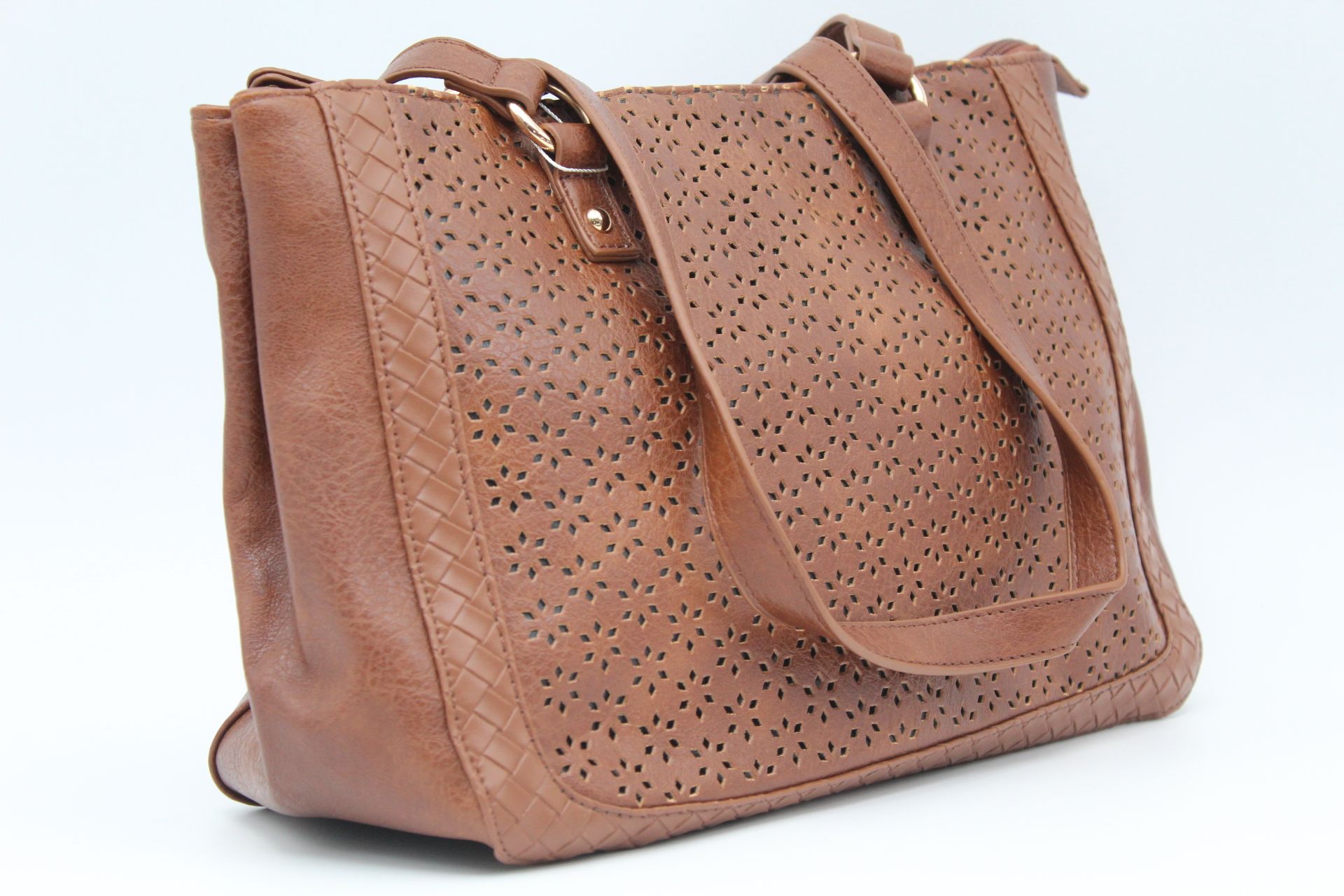 Bolso en suave poli piel picadita,ref68011 - Imagen 2
