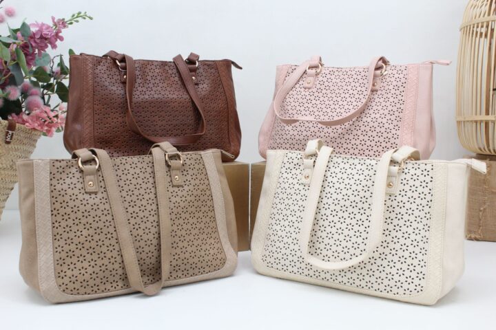 Bolso en suave poli piel picadita,ref68011