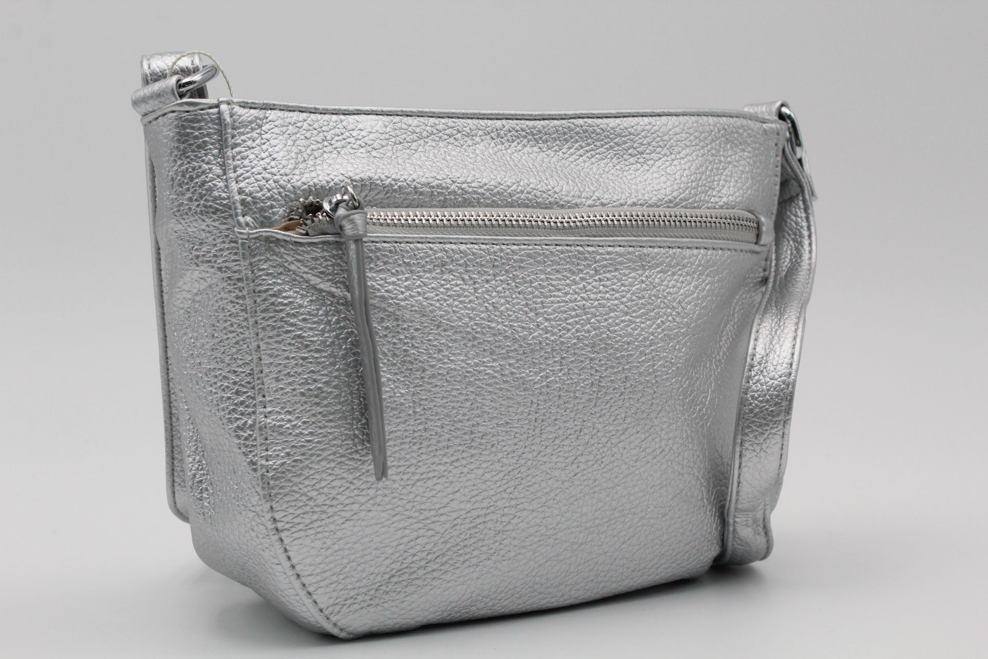 Bandolera en suave poli piel con cremalleras,ref67876 - Imagen 6