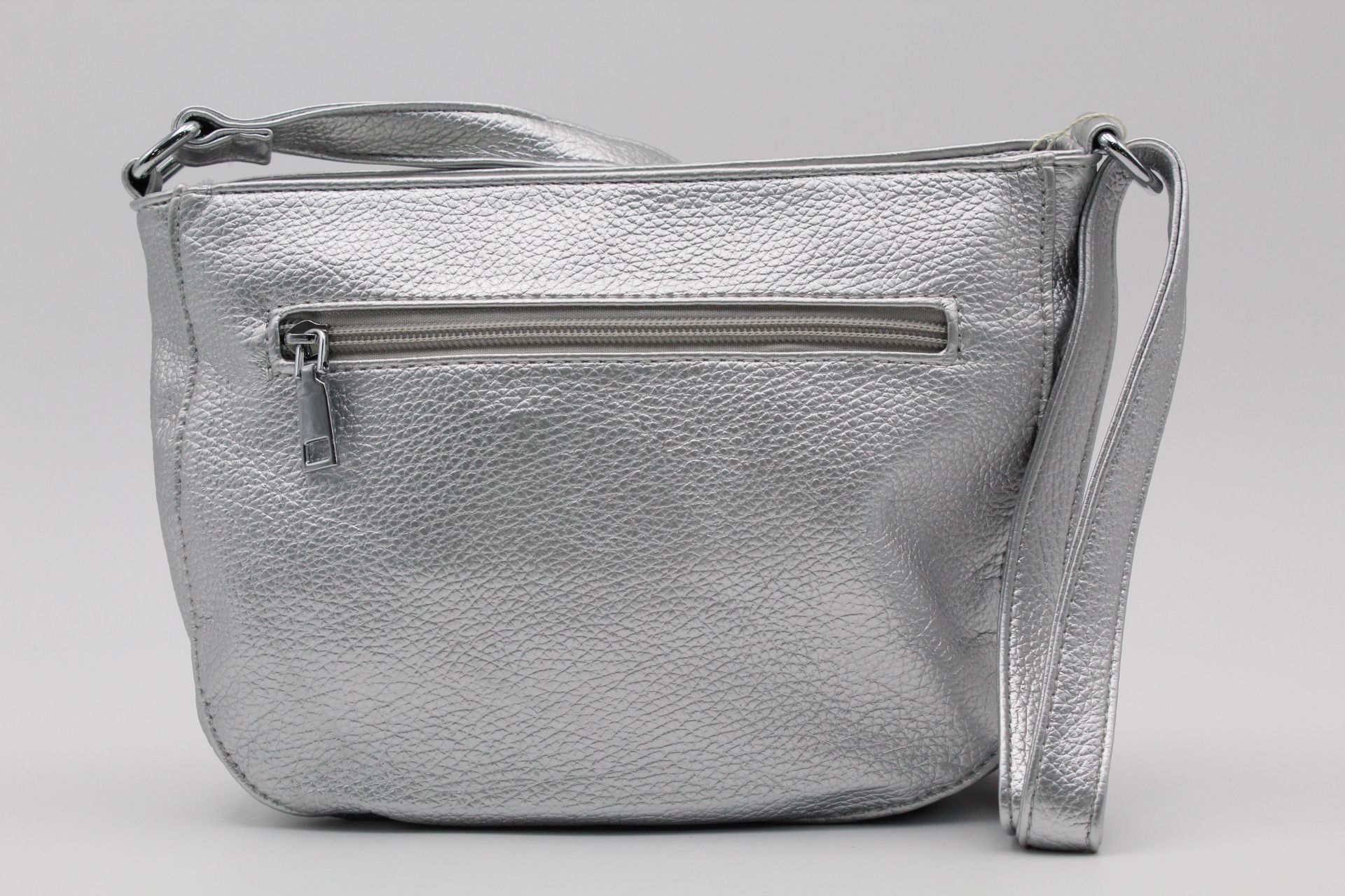 Bandolera en suave poli piel con cremalleras,ref67876 - Imagen 7