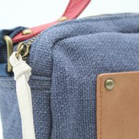 Bandolera en suave tejido de lona con detalles en poli piel,ref29013 - Thumbnail Image 2