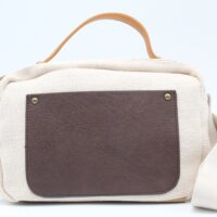 Bandolera en suave tejido de lona con detalles en poli piel,ref29013 - Thumbnail Image 6