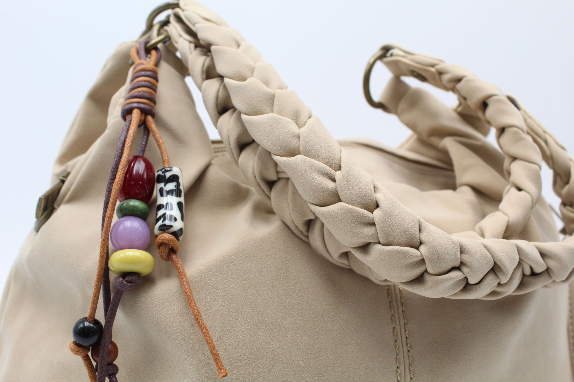 Bolso-Bandolera en suave poli piel con asa trenzada,ref28986 - Imagen 4