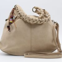 Bolso-Bandolera en suave poli piel con asa trenzada,ref28986 - Thumbnail Image 5