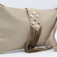Bolso-Bandolera en suave poli piel con flecos y detalle de tachas,ref28971 - Thumbnail Image 2