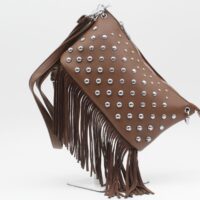 Bandolera en suave poli piel con tachuelas y flecos,ref28939 - Thumbnail Image 9