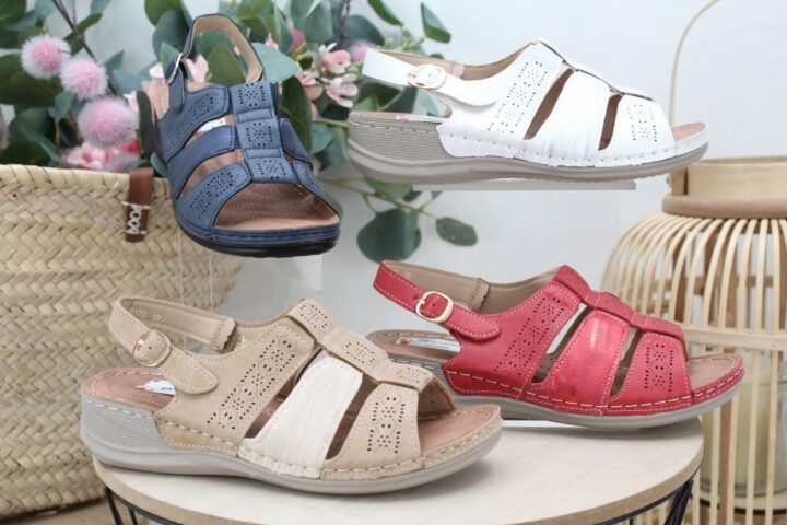 Sandalia comoda con abertura de elasticos,ref0170