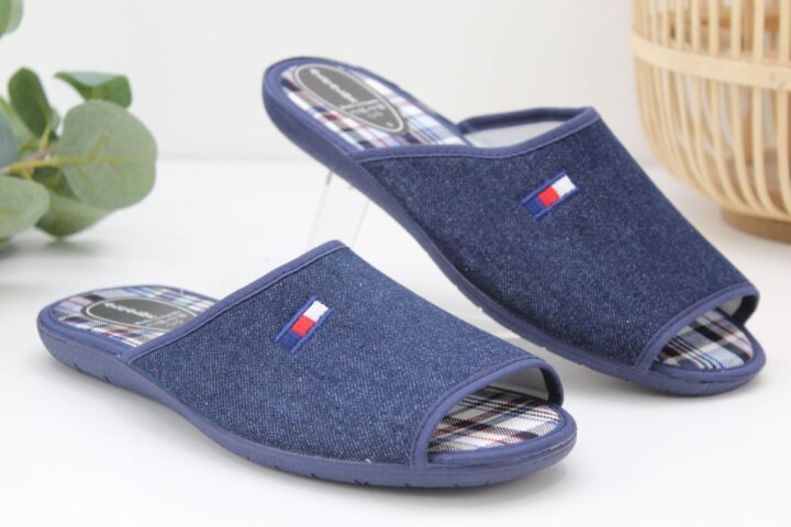 Zapatilla Alcalde en tejido vaquero con piso  de caucho,ref40013