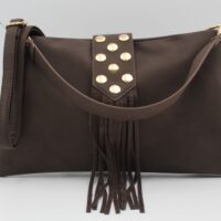 Bolso-Bandolera en suave poli piel con flecos y detalle de tachas,ref28971 - Thumbnail Image 6