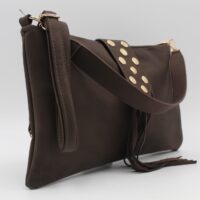 Bolso-Bandolera en suave poli piel con flecos y detalle de tachas,ref28971 - Thumbnail Image 7