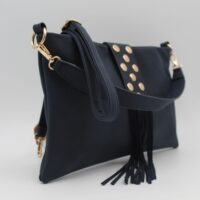 Bolso-Bandolera en suave poli piel con flecos y detalle de tachas,ref28971 - Thumbnail Image 9