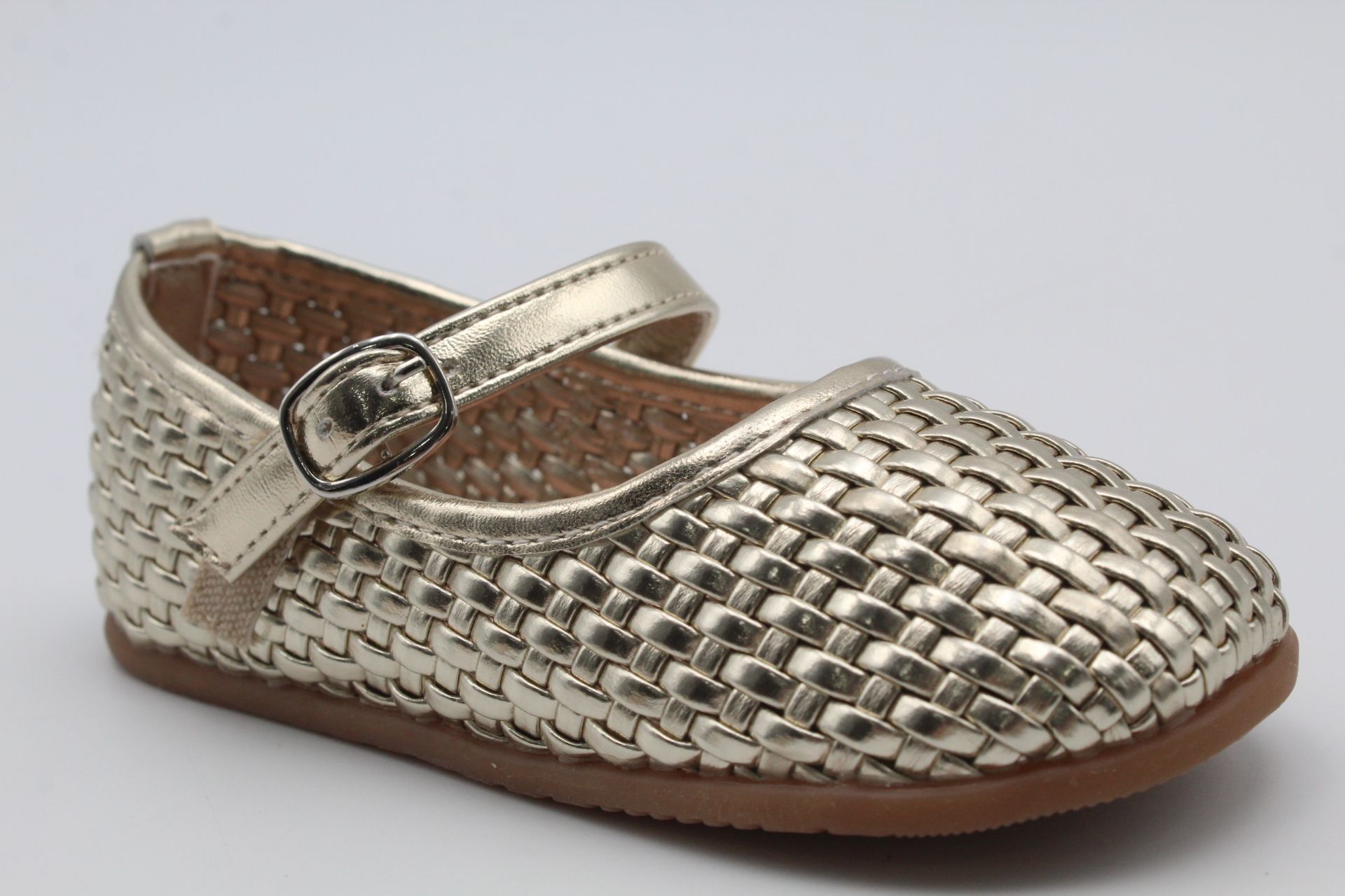 Merceditas en suave poli piel trenzada del 20 al 25,ref1673 - Imagen 2