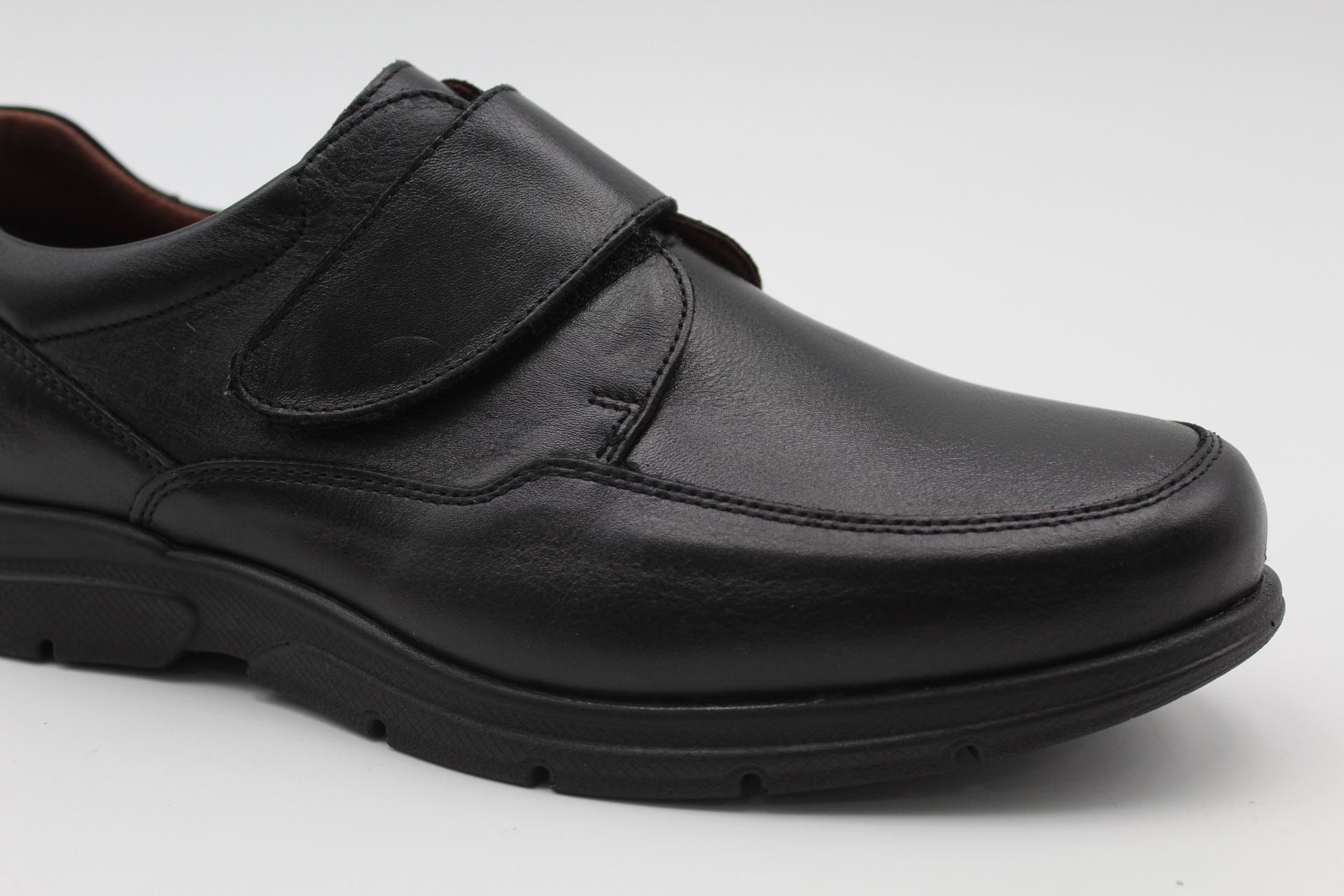 Zapato Baerchi ancho especial,todo en piel y cierre velcro,ref1252 - Imagen 4