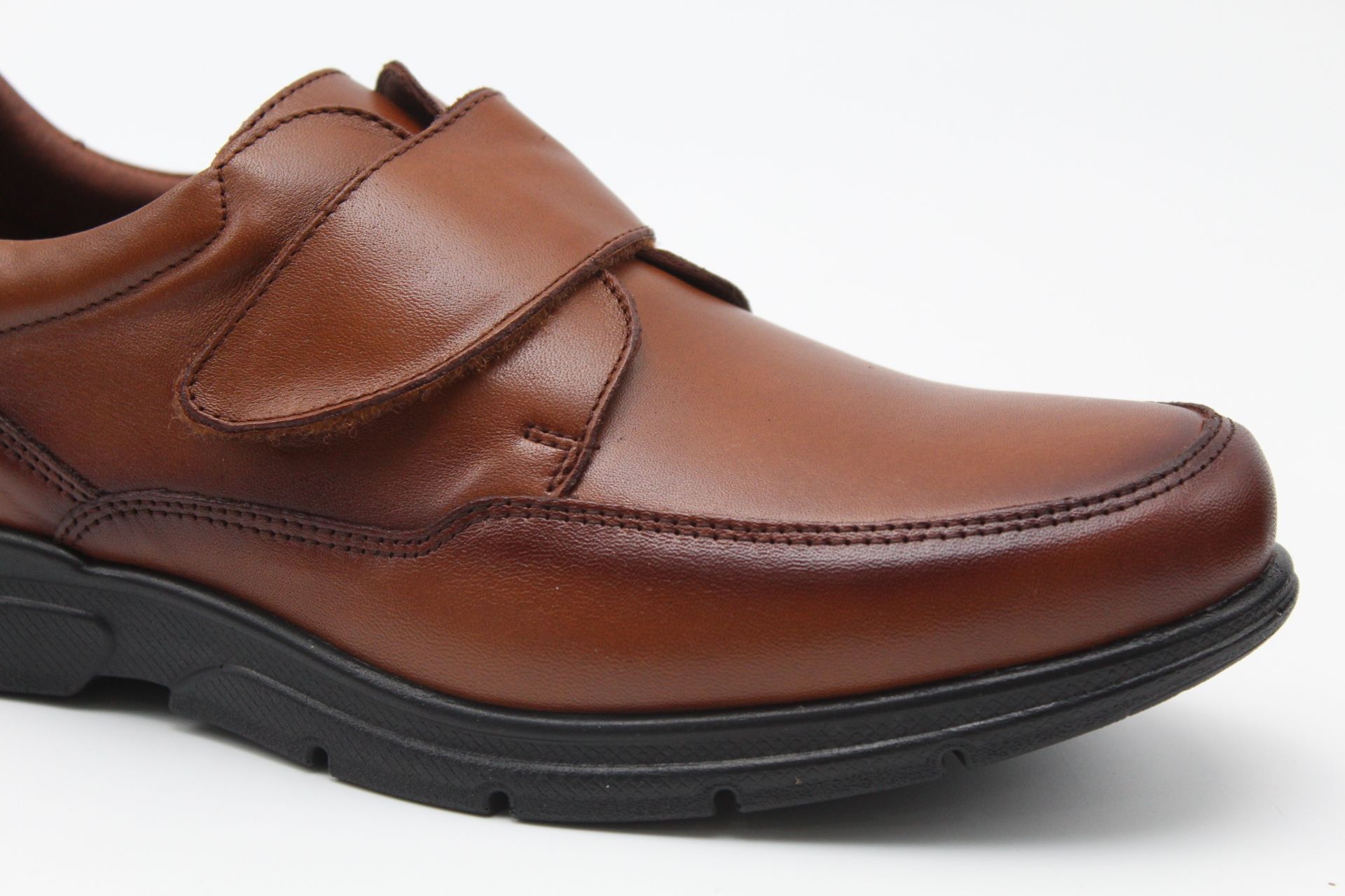 Zapato Baerchi ancho especial,todo en piel y cierre velcro,ref1252 - Imagen 5
