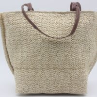 Bolso en tejido rafia con asas en poli piel,ref0025 - Thumbnail Image 2