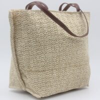 Bolso en tejido rafia con asas en poli piel,ref0025 - Thumbnail Image 3