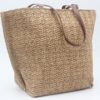 Bolso en tejido rafia con asas en poli piel,ref0025 - Thumbnail Image 6