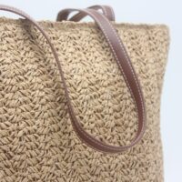 Bolso en tejido rafia con asas en poli piel,ref0025 - Thumbnail Image 7