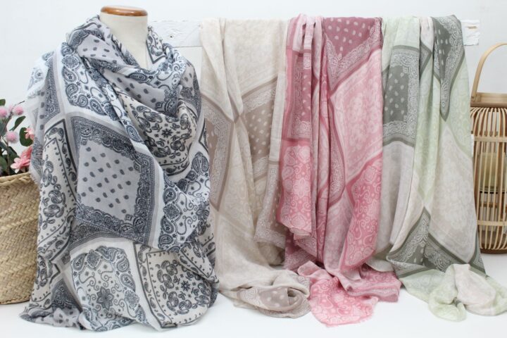Pashmina para mujer combinada ,re529