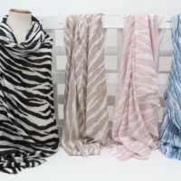 Pashmina  estampada en suave tejido algodon,ref535 - Thumbnail Image 1