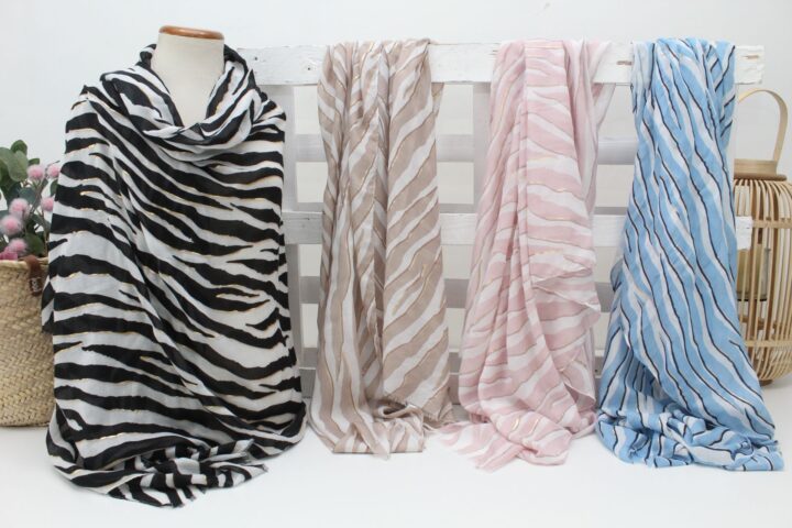 Pashmina  estampada en suave tejido algodon,ref535