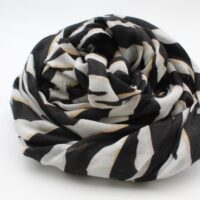 Pashmina  estampada en suave tejido algodon,ref535 - Thumbnail Image 3