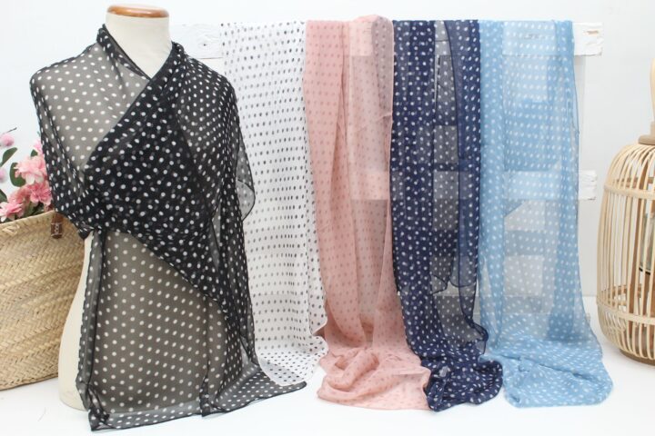 Pashmina estampada de lunares,ref570