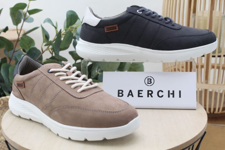 Zapato Baerchi casual todo en piel nobuck,ref6870